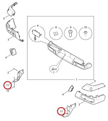 Suporte para pára-choque traseiro de ferro para T60/T70/T90/T90EV C00062213 Durável e leve