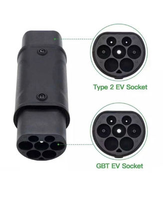 90% EV Tipo1 Tipo2 GB/T Adaptador 32A 1Fase 3 Fase Schuko para carregamento de carros elétricos