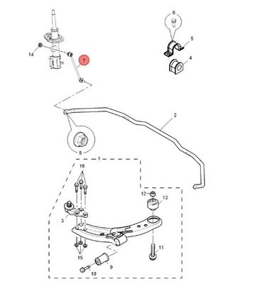 Scap Car Auto Peças sobressalentes sistema de suspensão estabilizador de barra Link para MG3/MG3-14/MG3-16 30003601