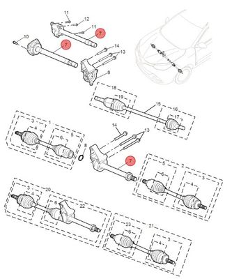Coluna do eixo de direção da roda dianteira para Mg Gs 10108295 Auto Car Parts By Universal Car Make